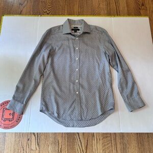 Pronto Uomo Men's Dress Shirt size‎ medium gray non-iron